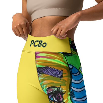 Platinum Collection 1980 Yoga Yellow Leggings