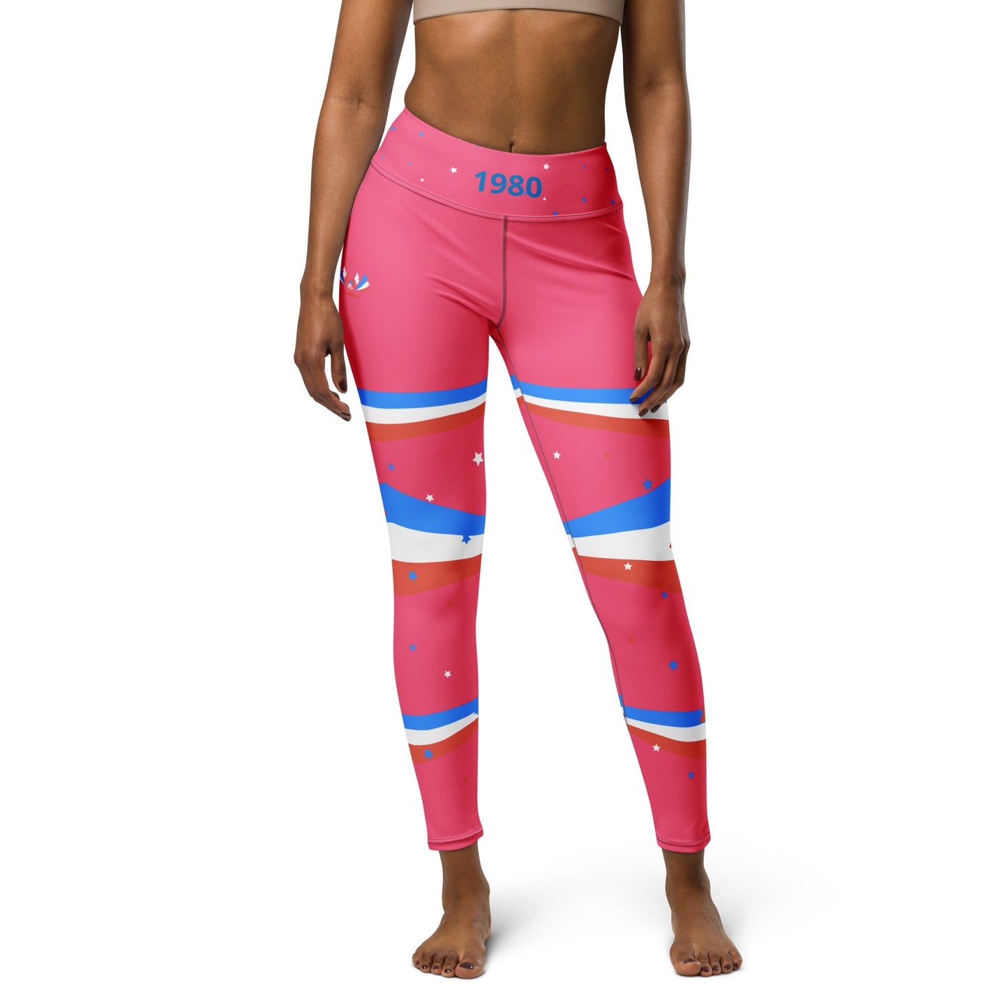 ET80 Pink/Blue Triple Stripe Leggings