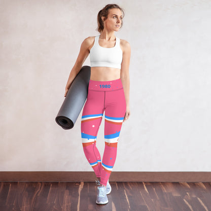 ET80 Pink/Blue Triple Stripe Leggings