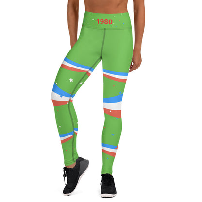 ET80 Green/Blue triple Stripe Leggings