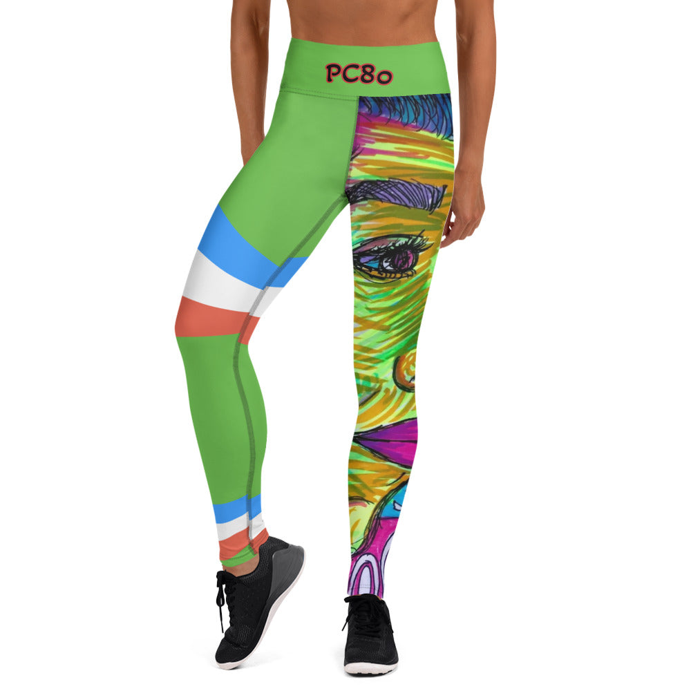 Platinum Collection 1980/Green Yoga Leggings