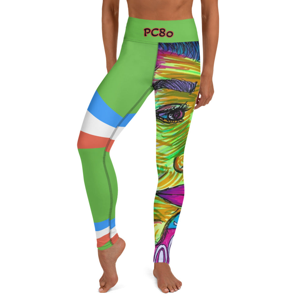 Platinum Collection 1980/Green Yoga Leggings