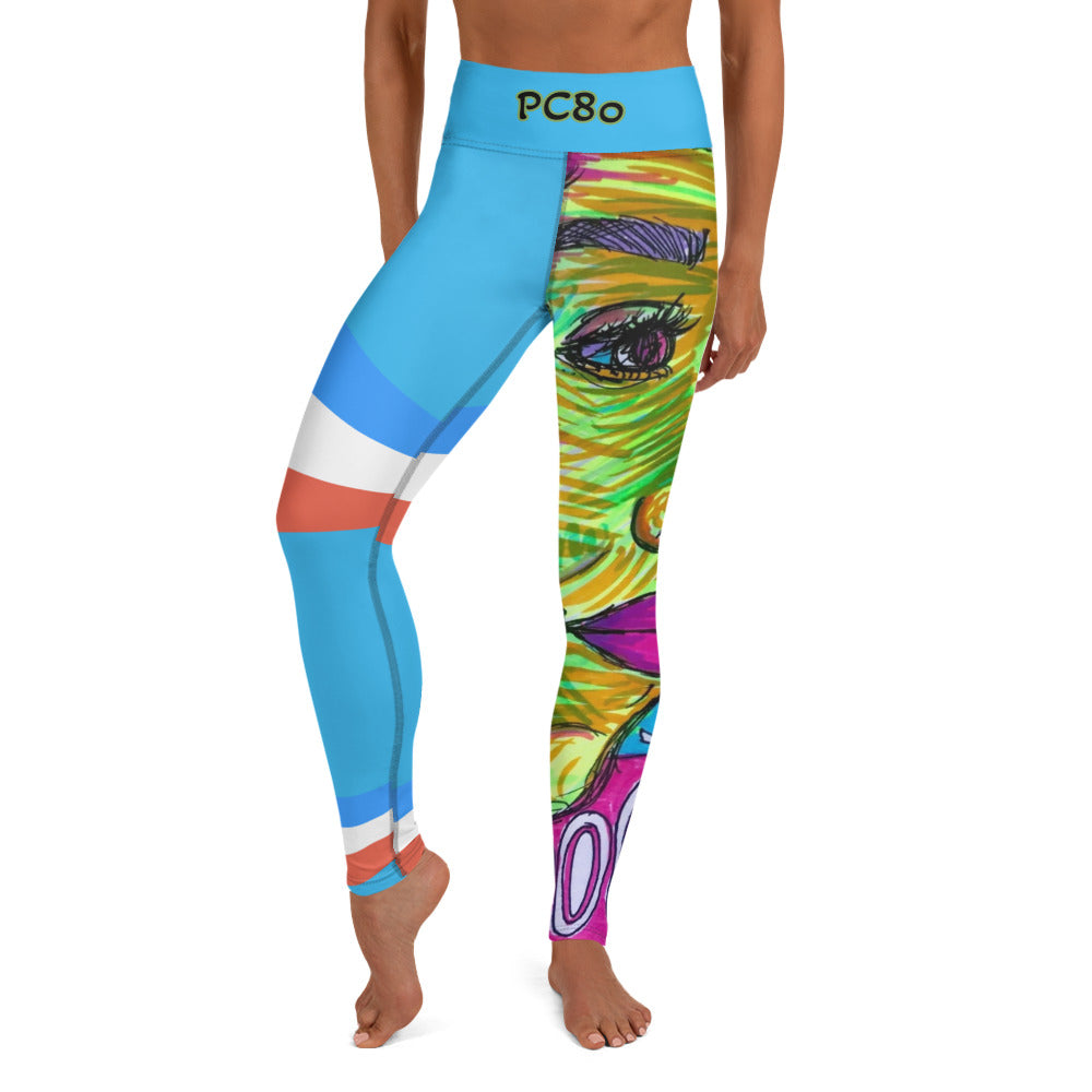 Platinum Collection 1980/Blue Yoga Leggings