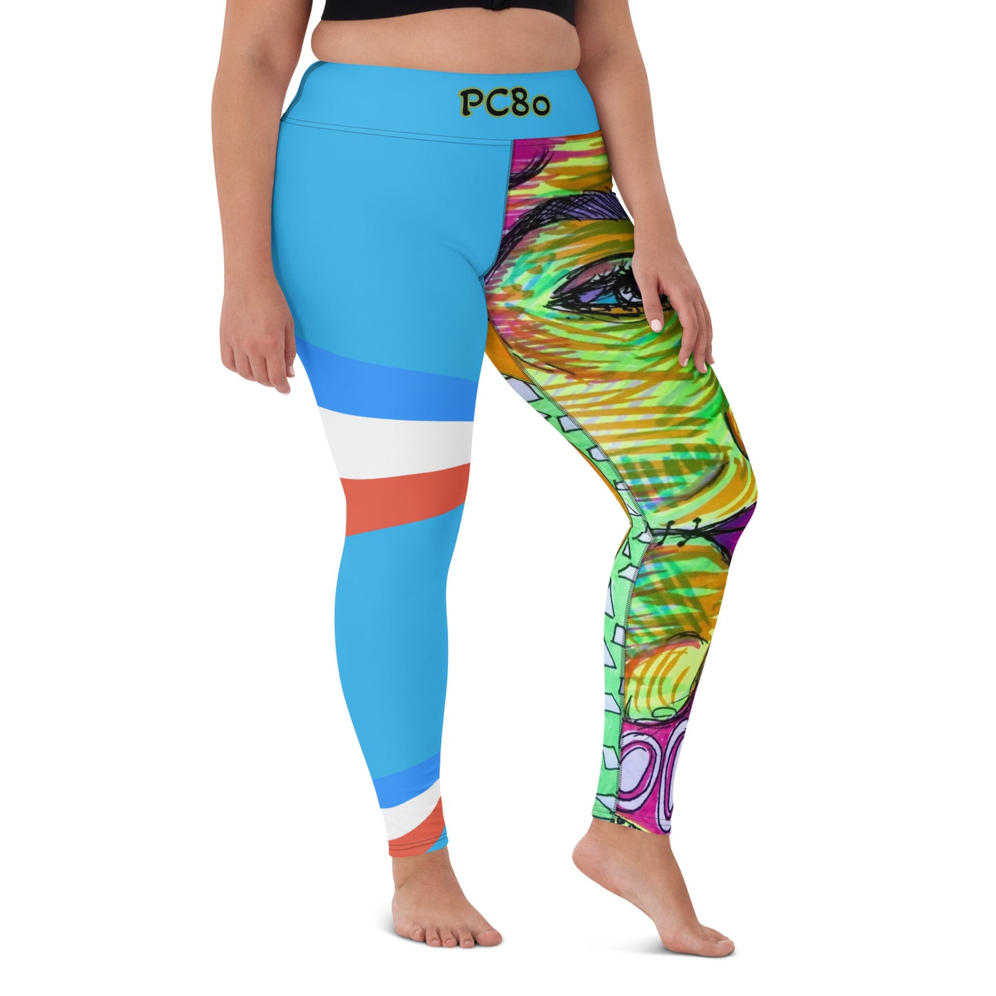 Platinum Collection 1980/Blue Yoga Leggings