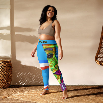 Platinum Collection 1980/Blue Yoga Leggings