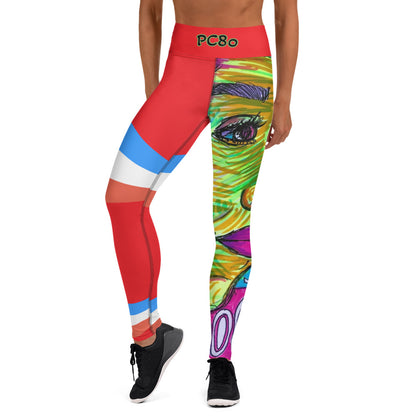 Platinum Collection 1980/Red Yoga Leggings