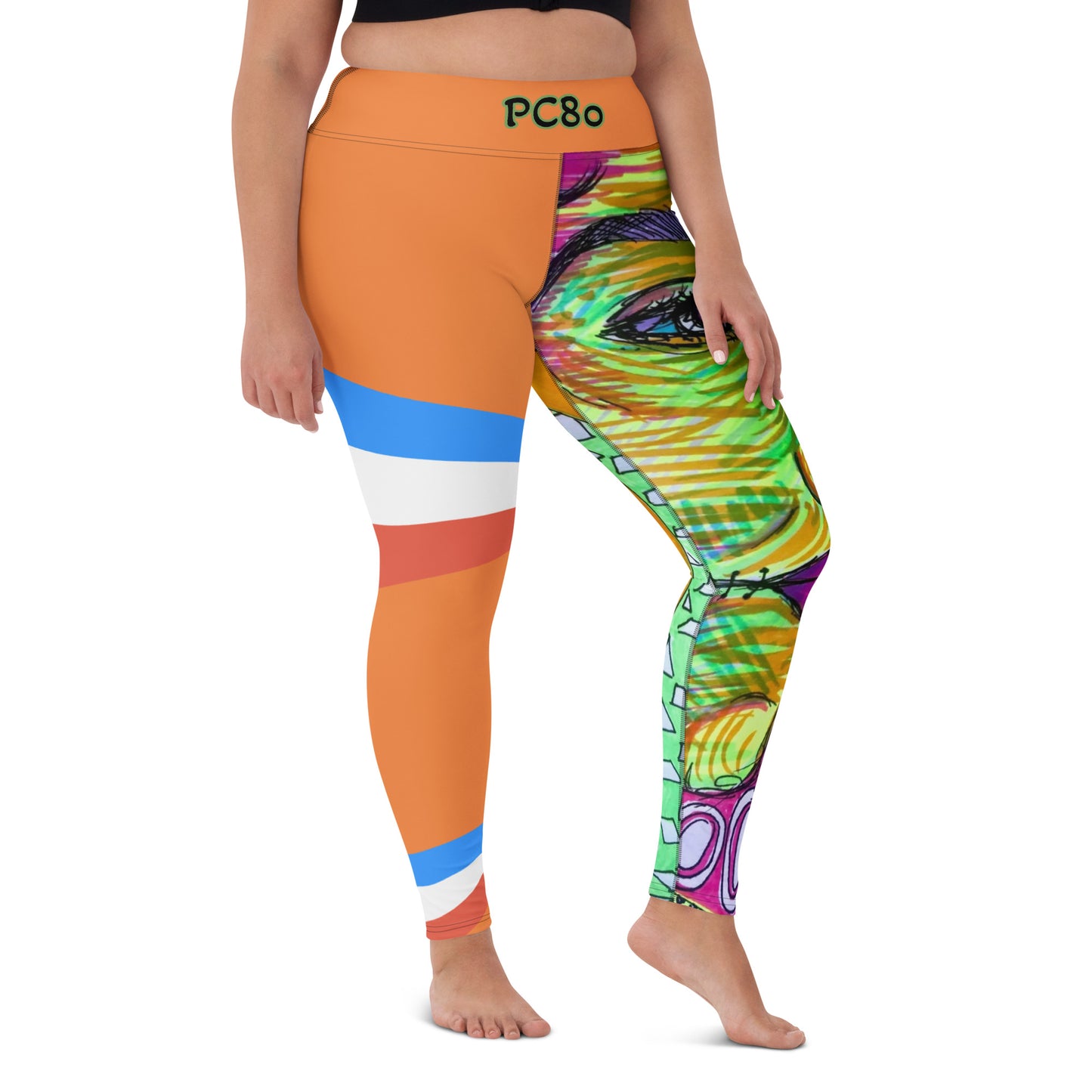 Platinum Collection 1980/Orange Yoga Leggings