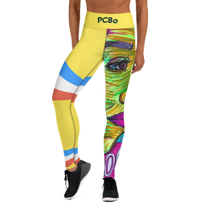 Platinum Collection 1980 Yoga Yellow Leggings