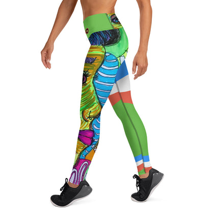 Platinum Collection 1980/Green Yoga Leggings