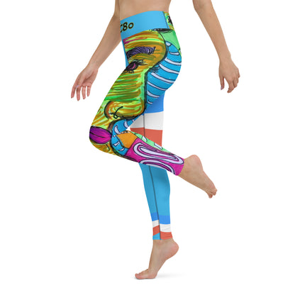 Platinum Collection 1980/Blue Yoga Leggings