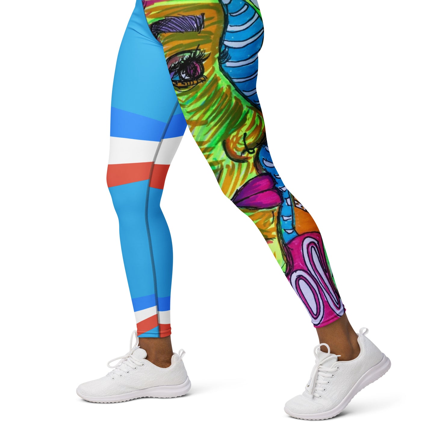 Platinum Collection 1980/Blue Yoga Leggings