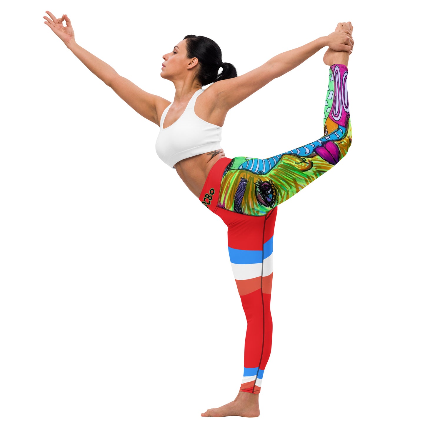 Platinum Collection 1980/Red Yoga Leggings