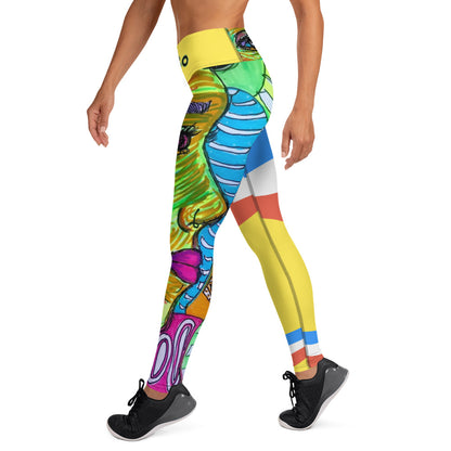 Platinum Collection 1980 Yoga Yellow Leggings