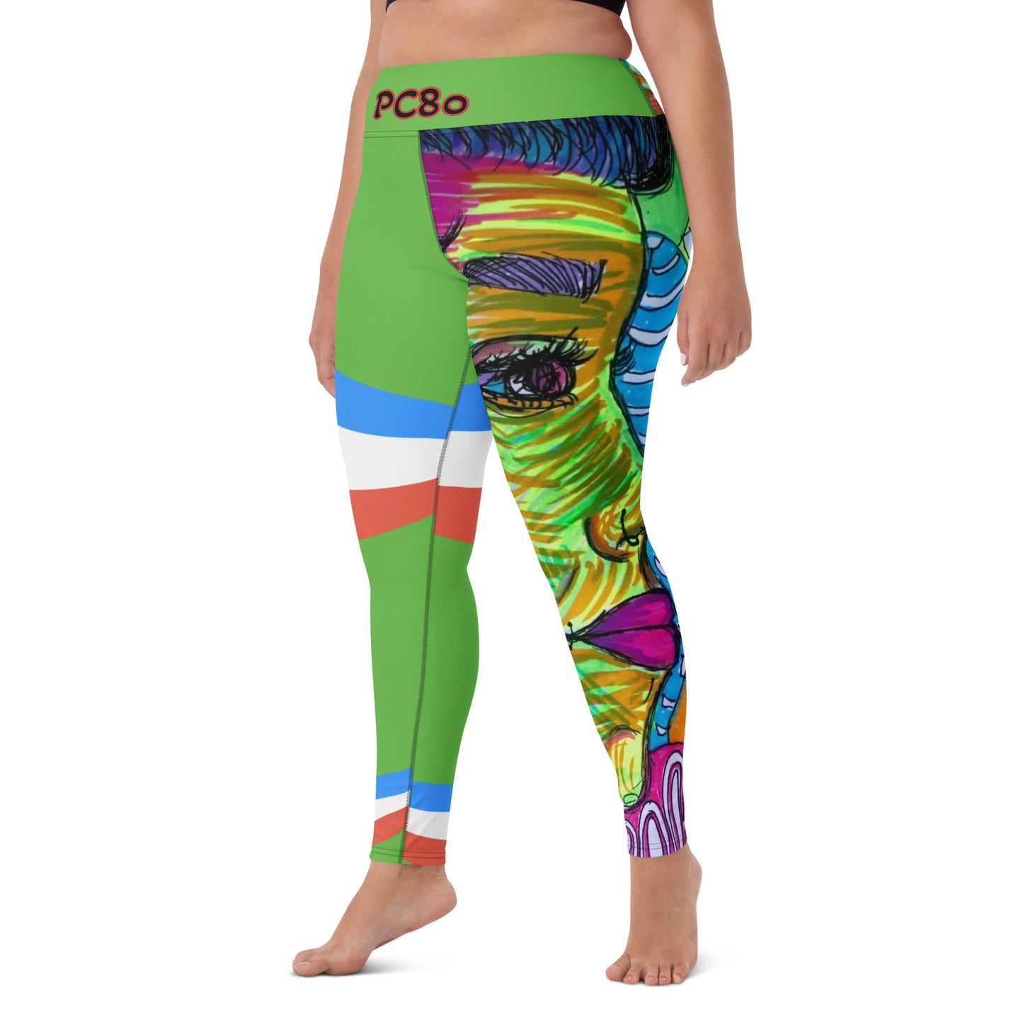 Platinum Collection 1980/Green Yoga Leggings