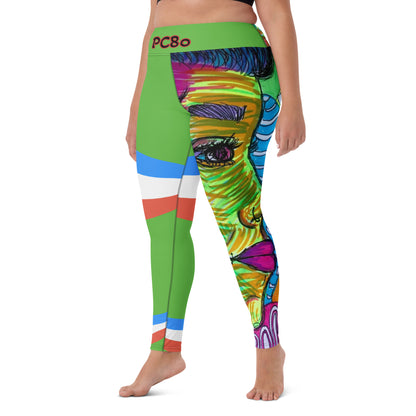 Platinum Collection 1980/Green Yoga Leggings