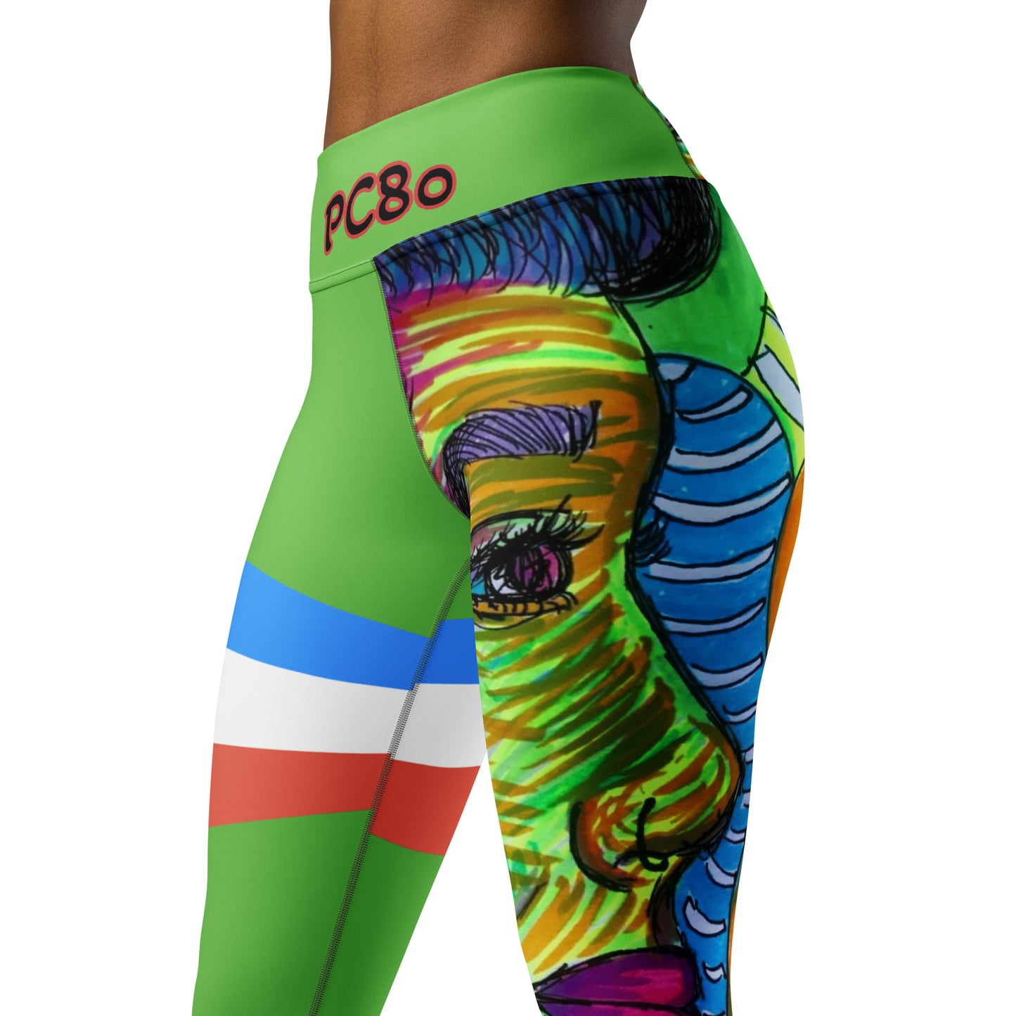 Platinum Collection 1980/Green Yoga Leggings