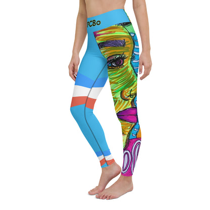 Platinum Collection 1980/Blue Yoga Leggings