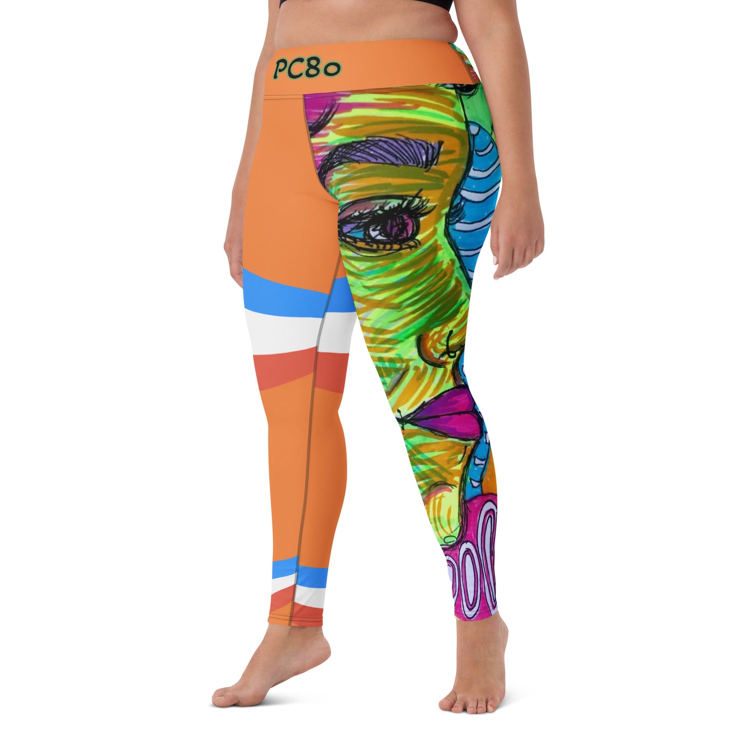 Platinum Collection 1980/Orange Yoga Leggings