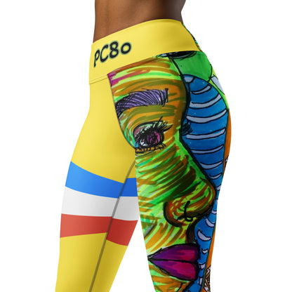 Platinum Collection 1980 Yoga Yellow Leggings