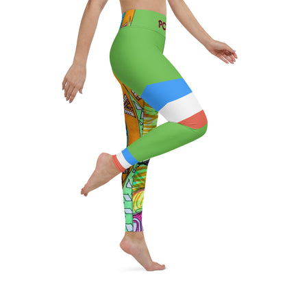 Platinum Collection 1980/Green Yoga Leggings