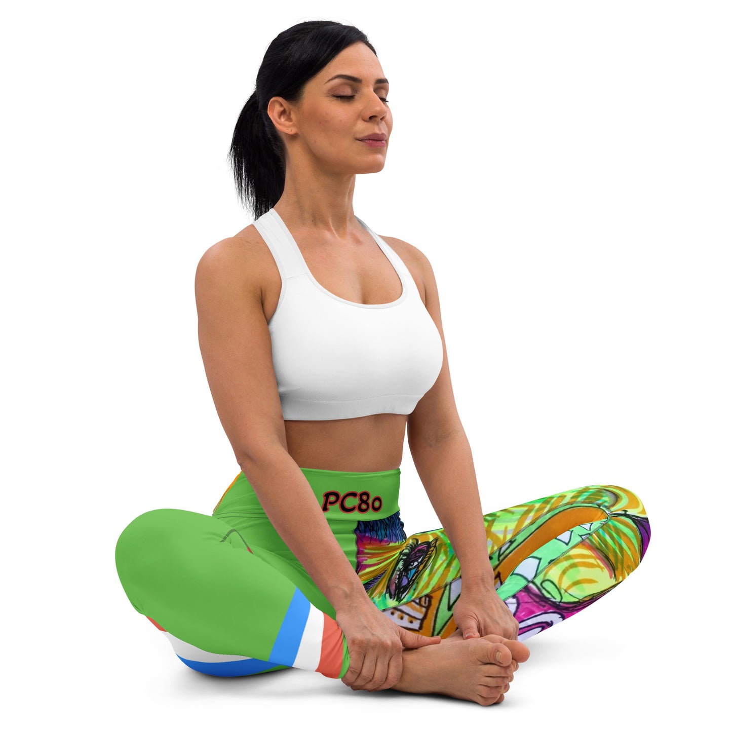 Platinum Collection 1980/Green Yoga Leggings