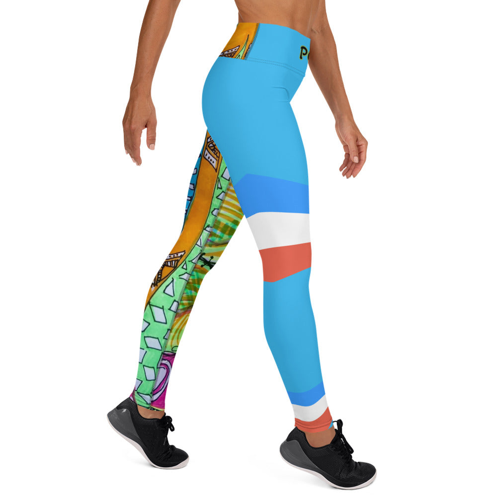 Platinum Collection 1980/Blue Yoga Leggings