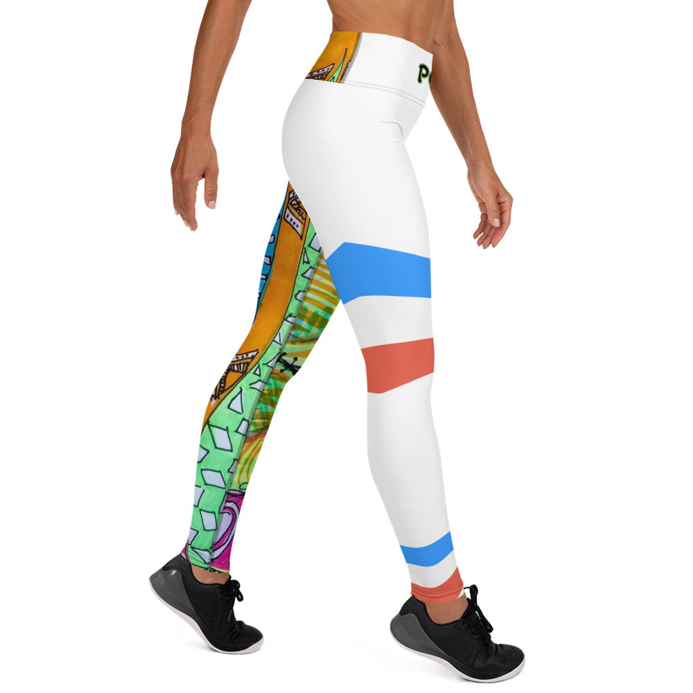 Platinum Collection 1980/White Yoga Leggings