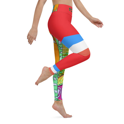 Platinum Collection 1980/Red Yoga Leggings