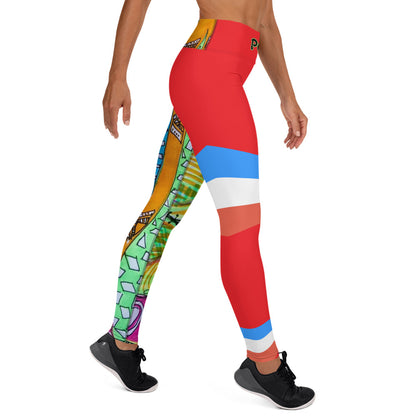 Platinum Collection 1980/Red Yoga Leggings