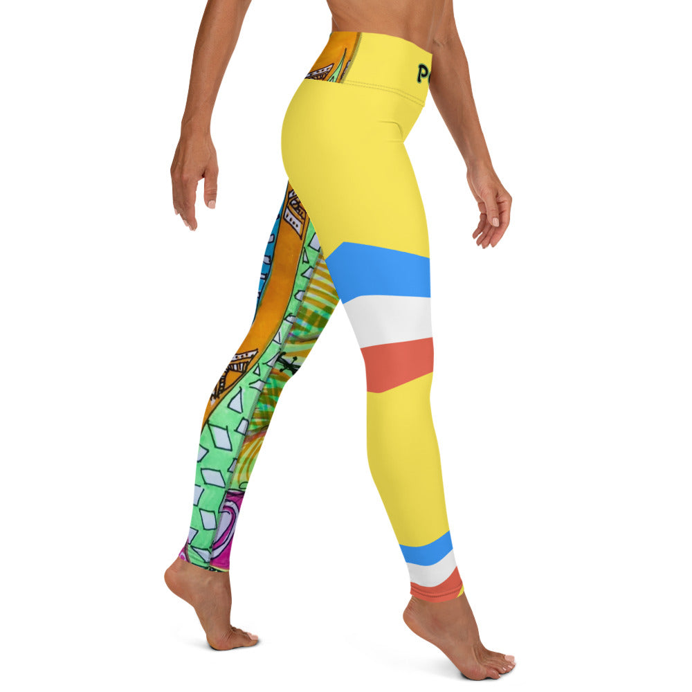 Platinum Collection 1980 Yoga Yellow Leggings