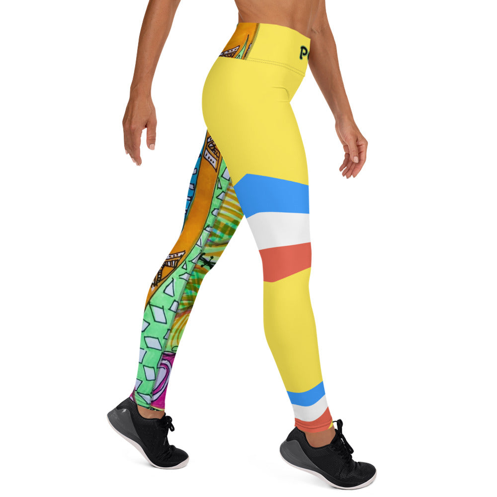 Platinum Collection 1980 Yoga Yellow Leggings