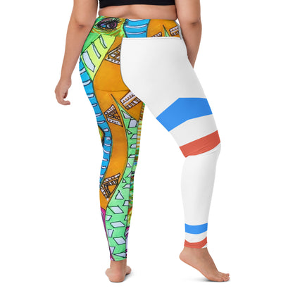 Platinum Collection 1980/White Yoga Leggings