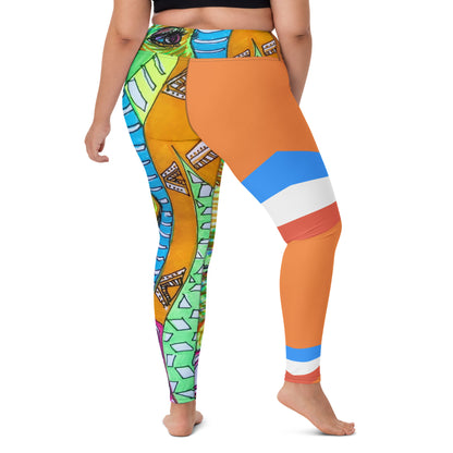 Platinum Collection 1980/Orange Yoga Leggings