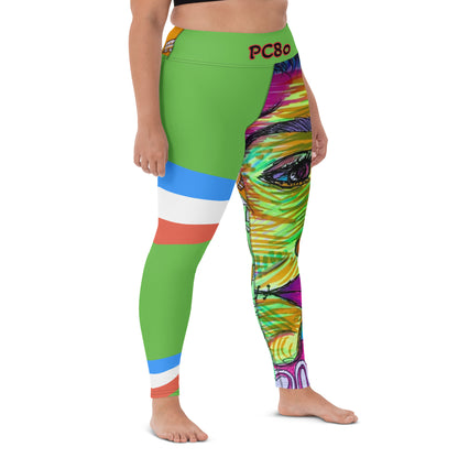 Platinum Collection 1980/Green Yoga Leggings