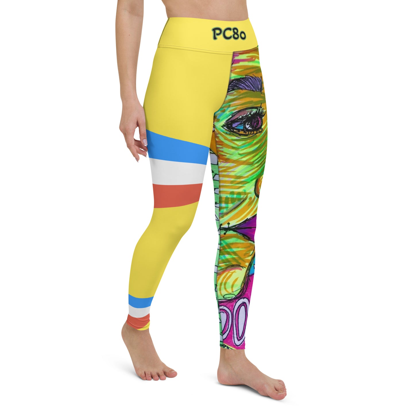 Platinum Collection 1980 Yoga Yellow Leggings