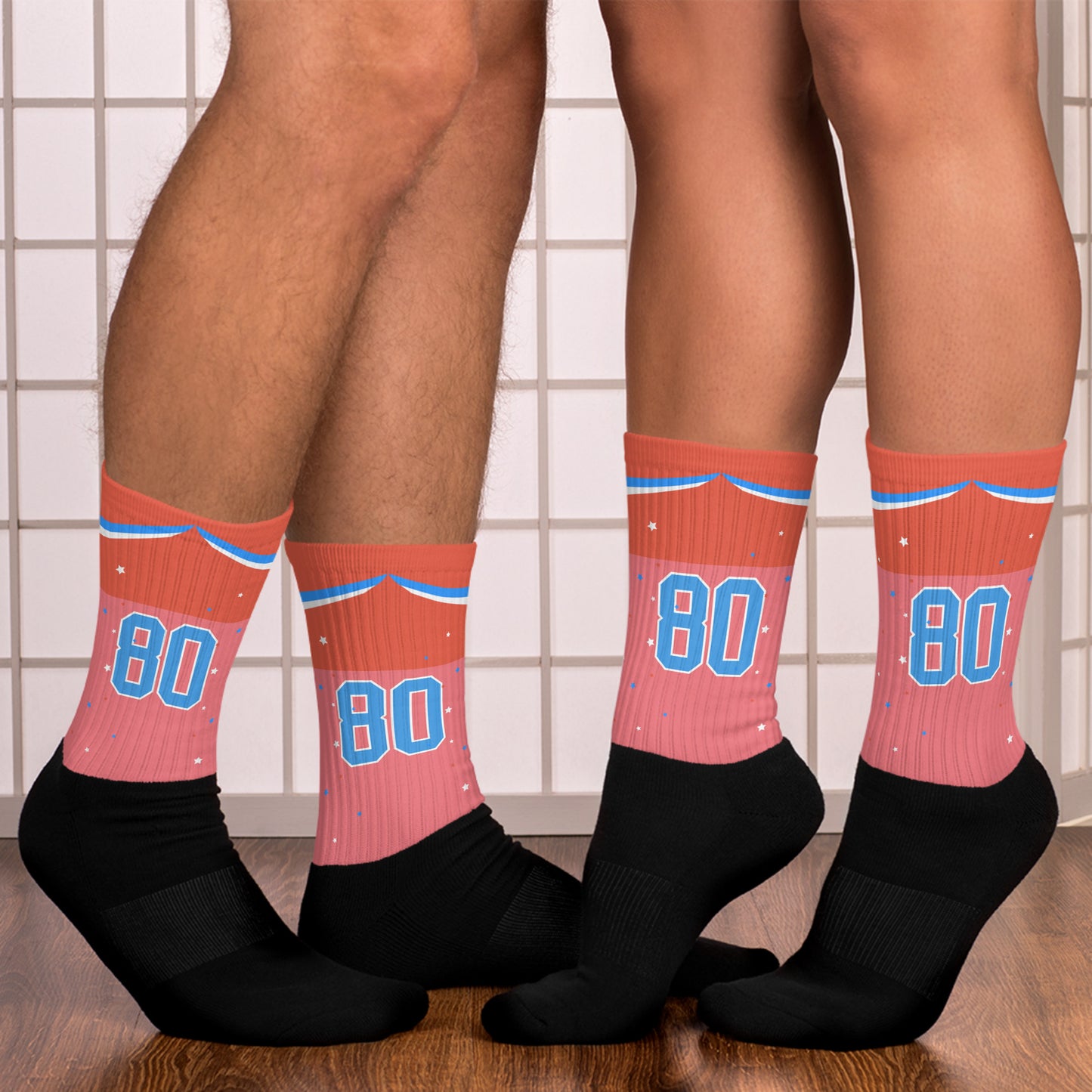 ET80 Pink/Orange Top Socks