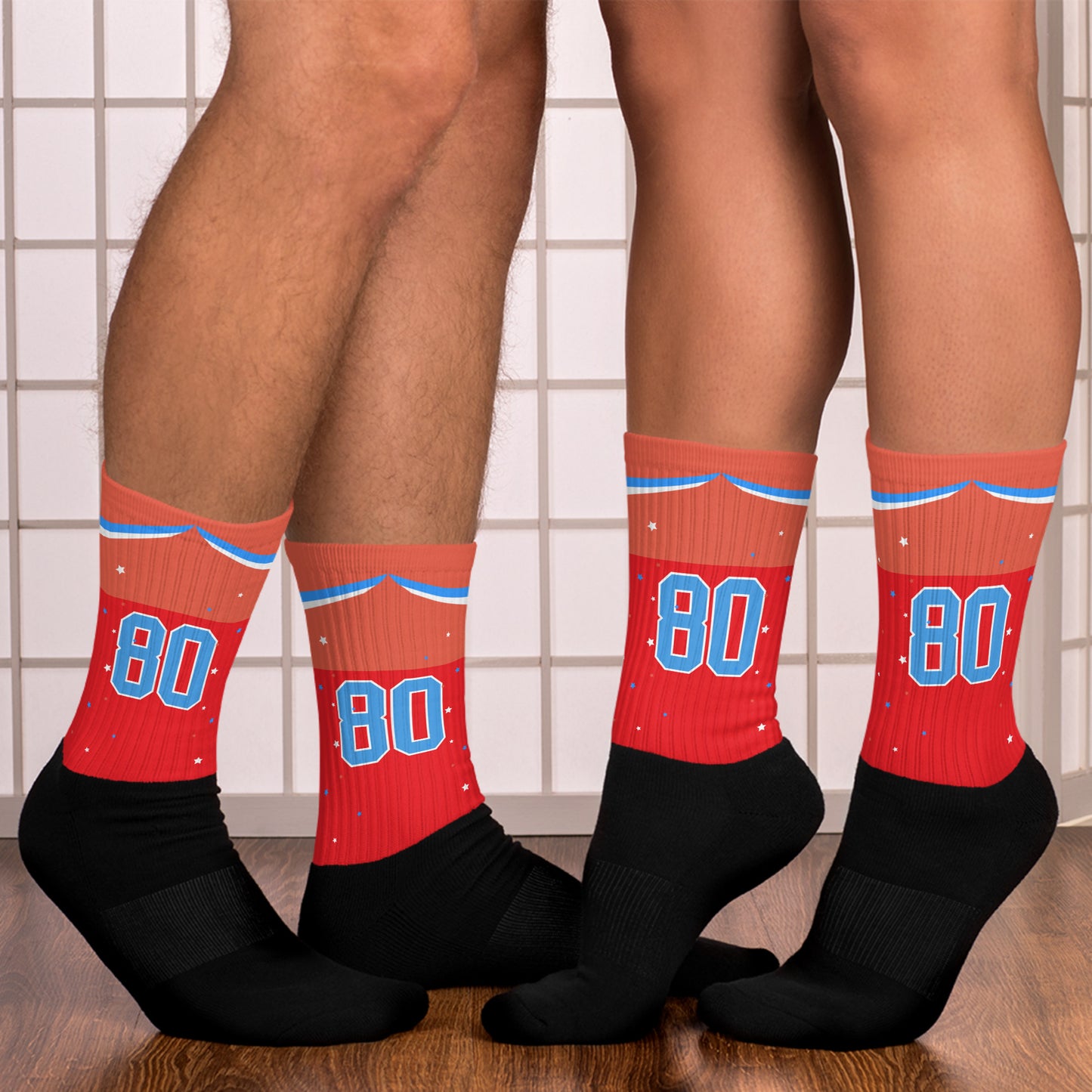 ET80 Red Socks/Orange Top