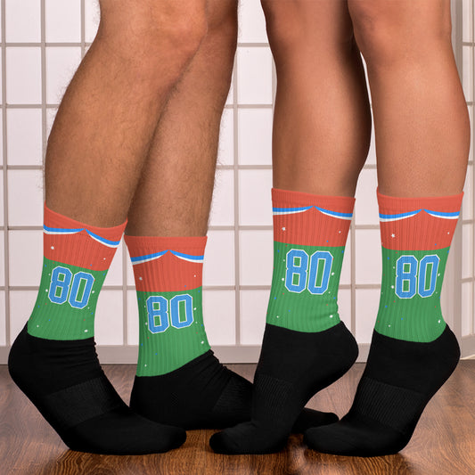 ET80 Green/Orange Top Socks