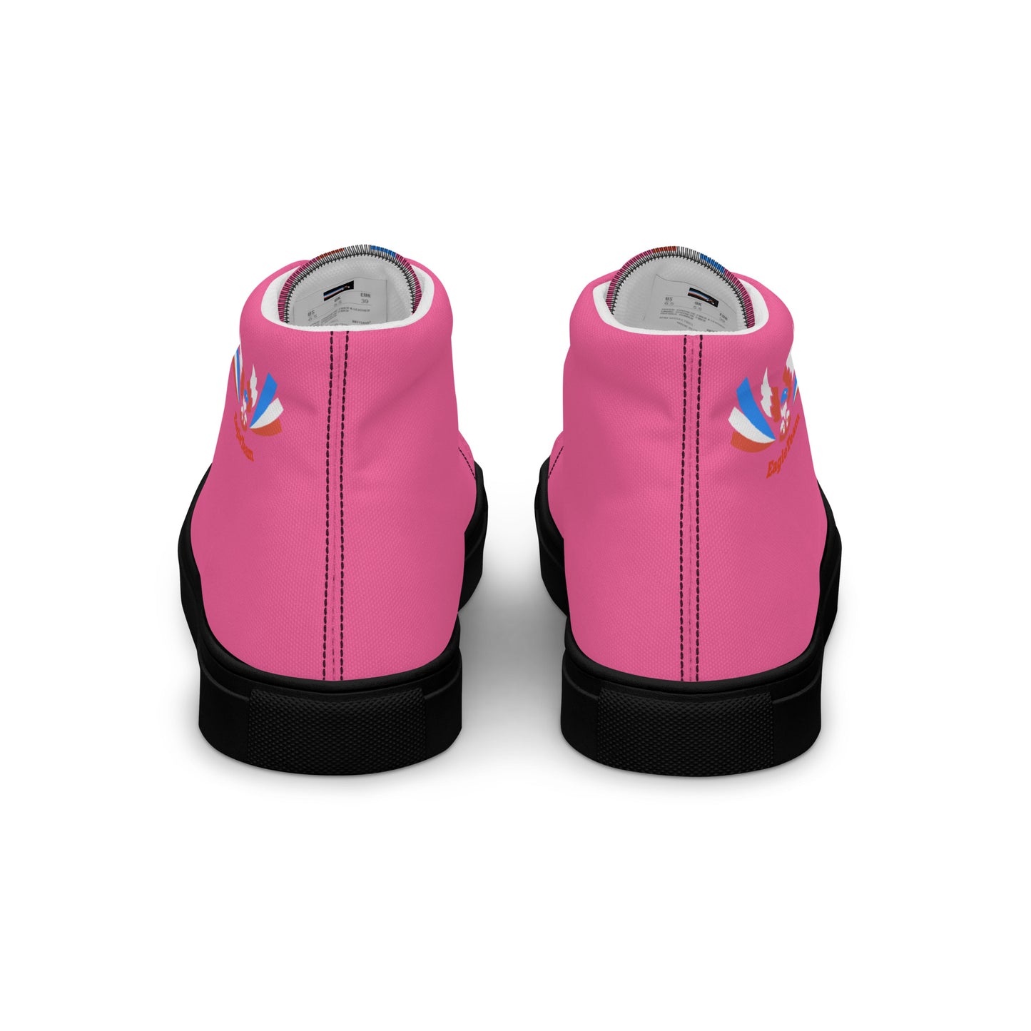 ET80 Pink high top canvas shoes