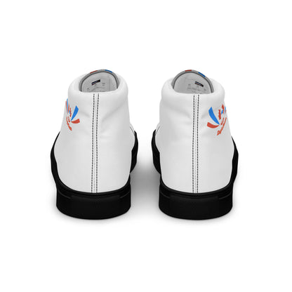 ET80 White high top canvas shoes