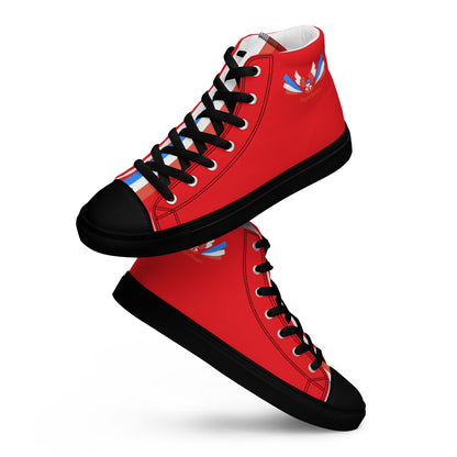 ET80 Red high top canvas shoes