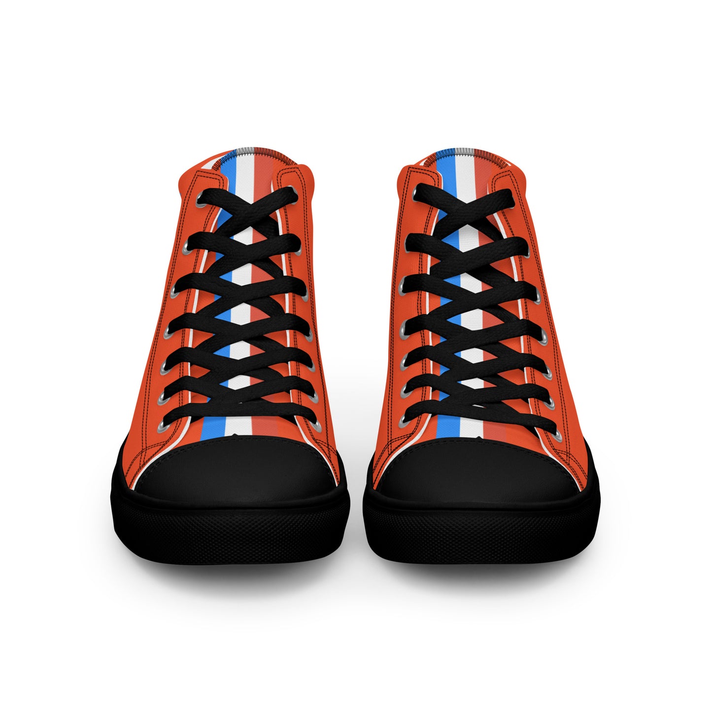 ET80 Orange high top canvas shoes