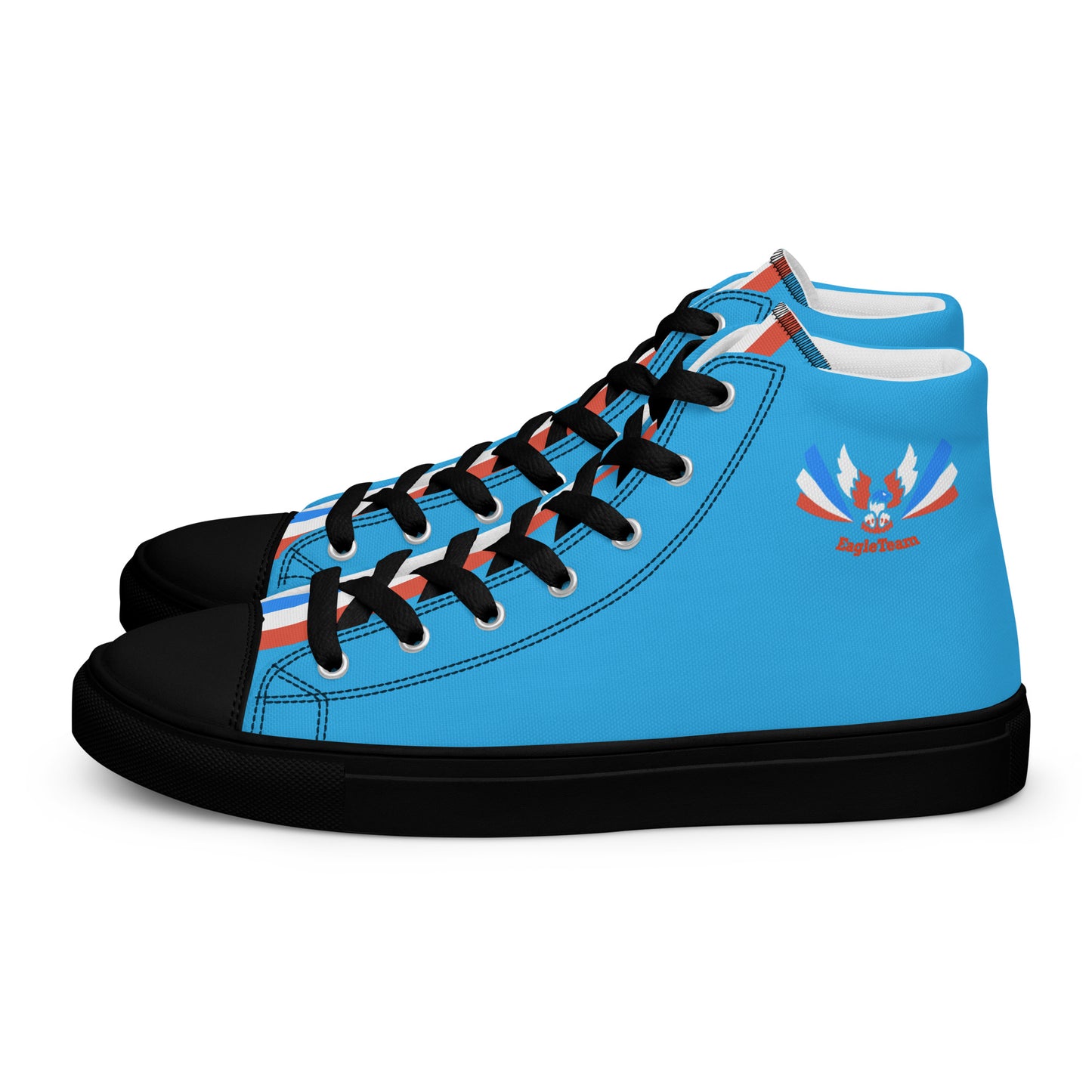 ET80 Blue high top canvas shoes