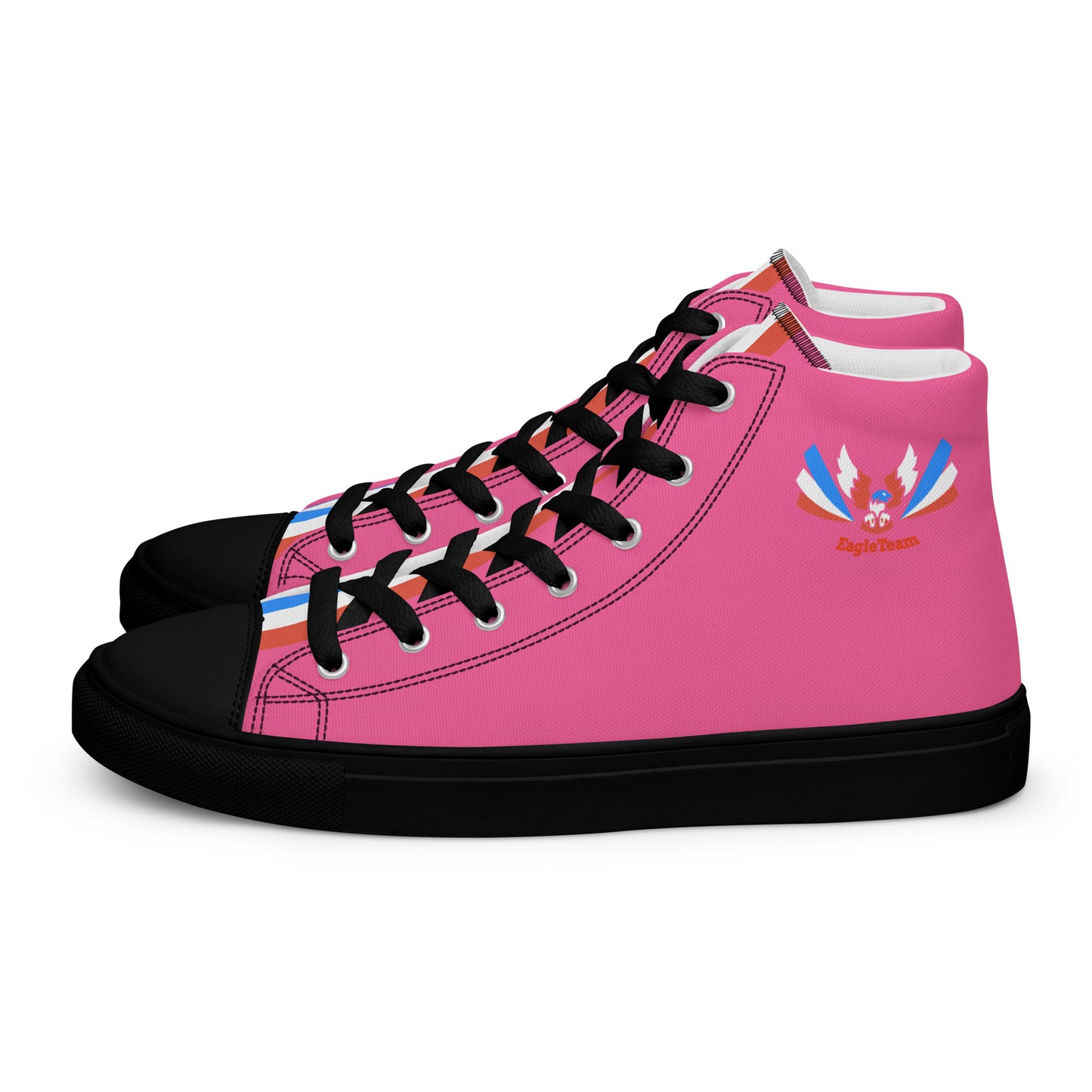 ET80 Pink high top canvas shoes