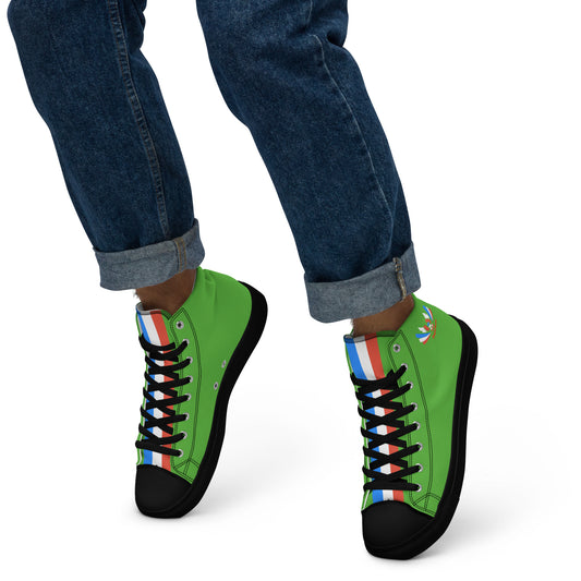 ET80 Green high top canvas shoes