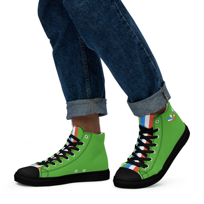 ET80 Green high top canvas shoes