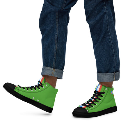 ET80 Green high top canvas shoes