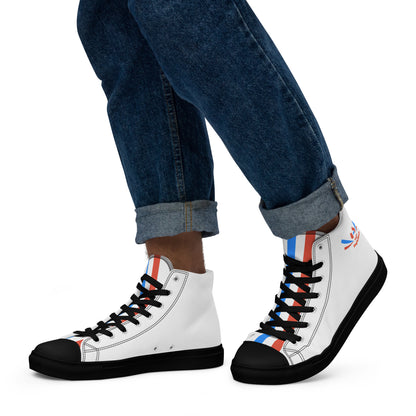 ET80 White high top canvas shoes