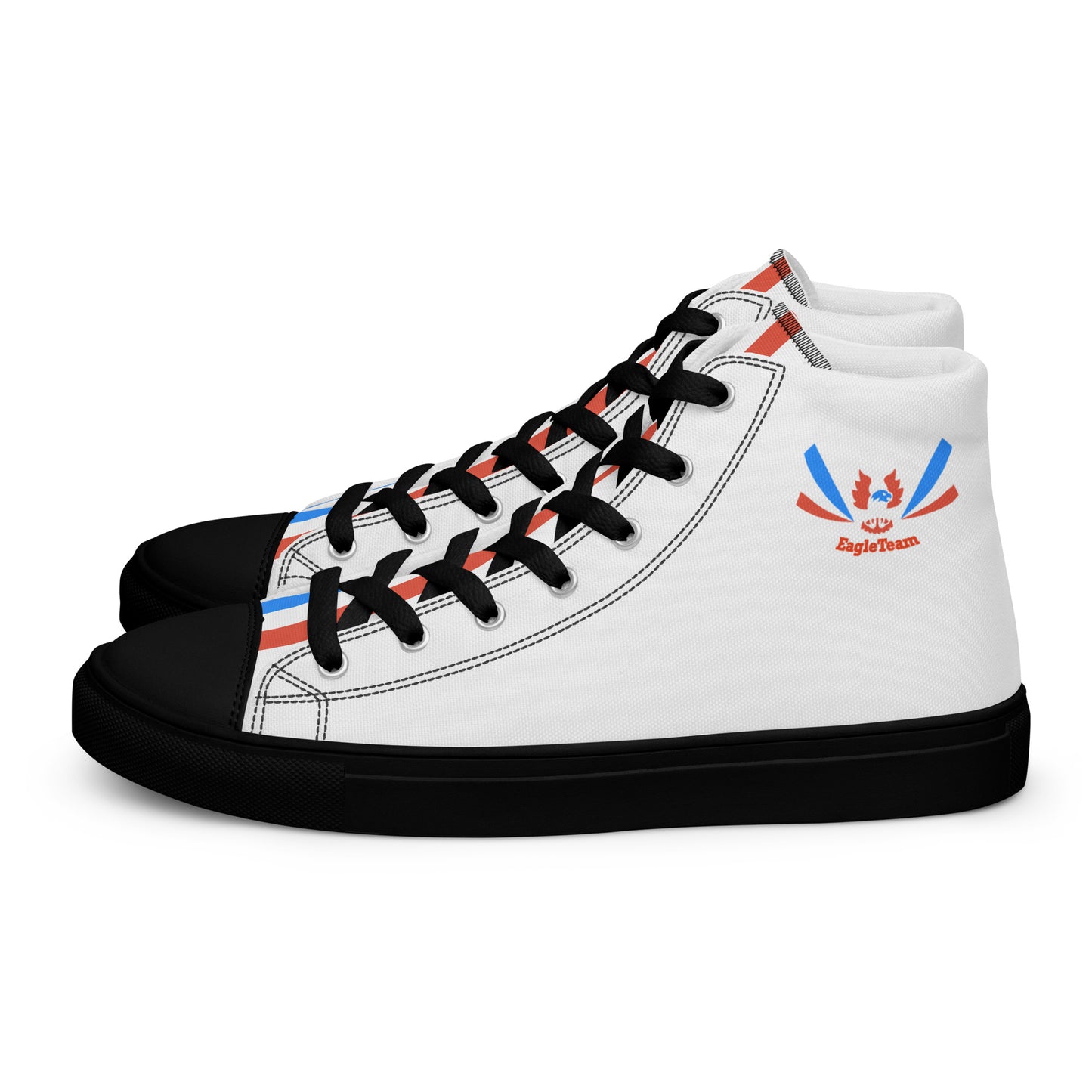 ET80 White high top canvas shoes