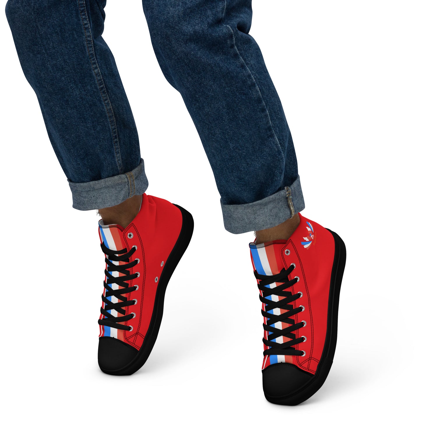 ET80 Red high top canvas shoes